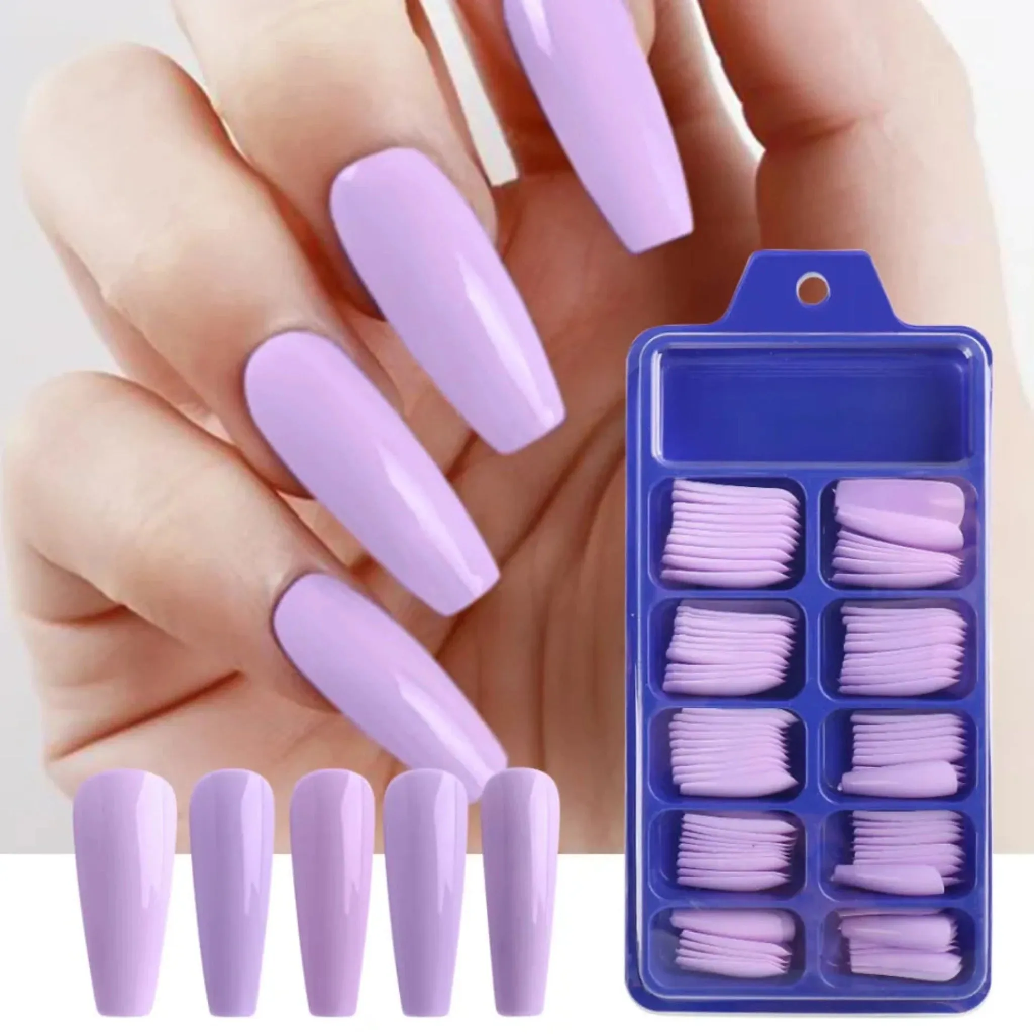 100pcs Acrylic Extension Nail Tips