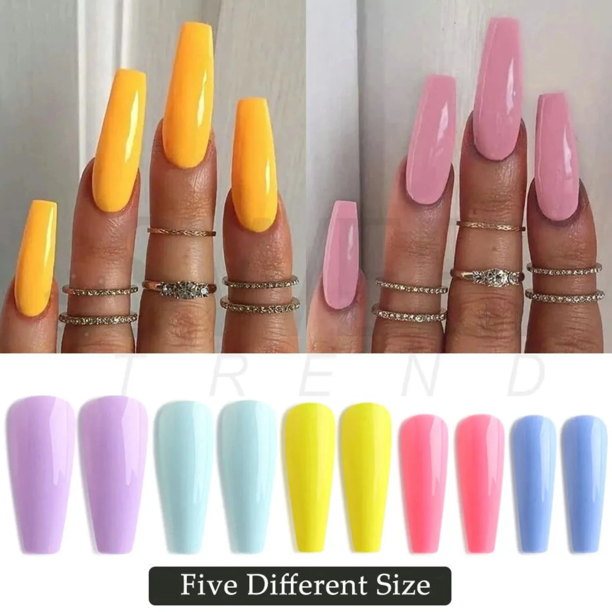 100pcs Acrylic Extension Nail Tips