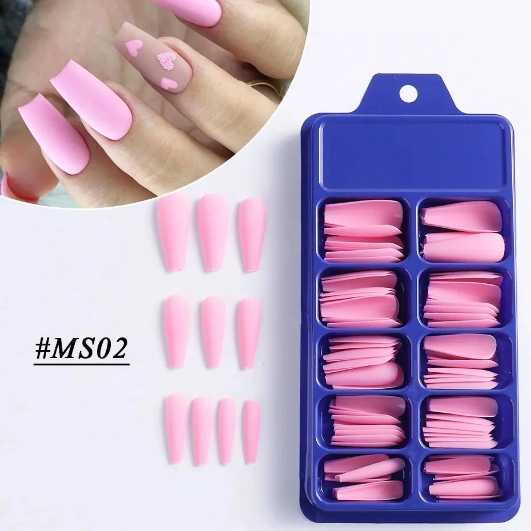 100pcs Acrylic Extension Nail Tips