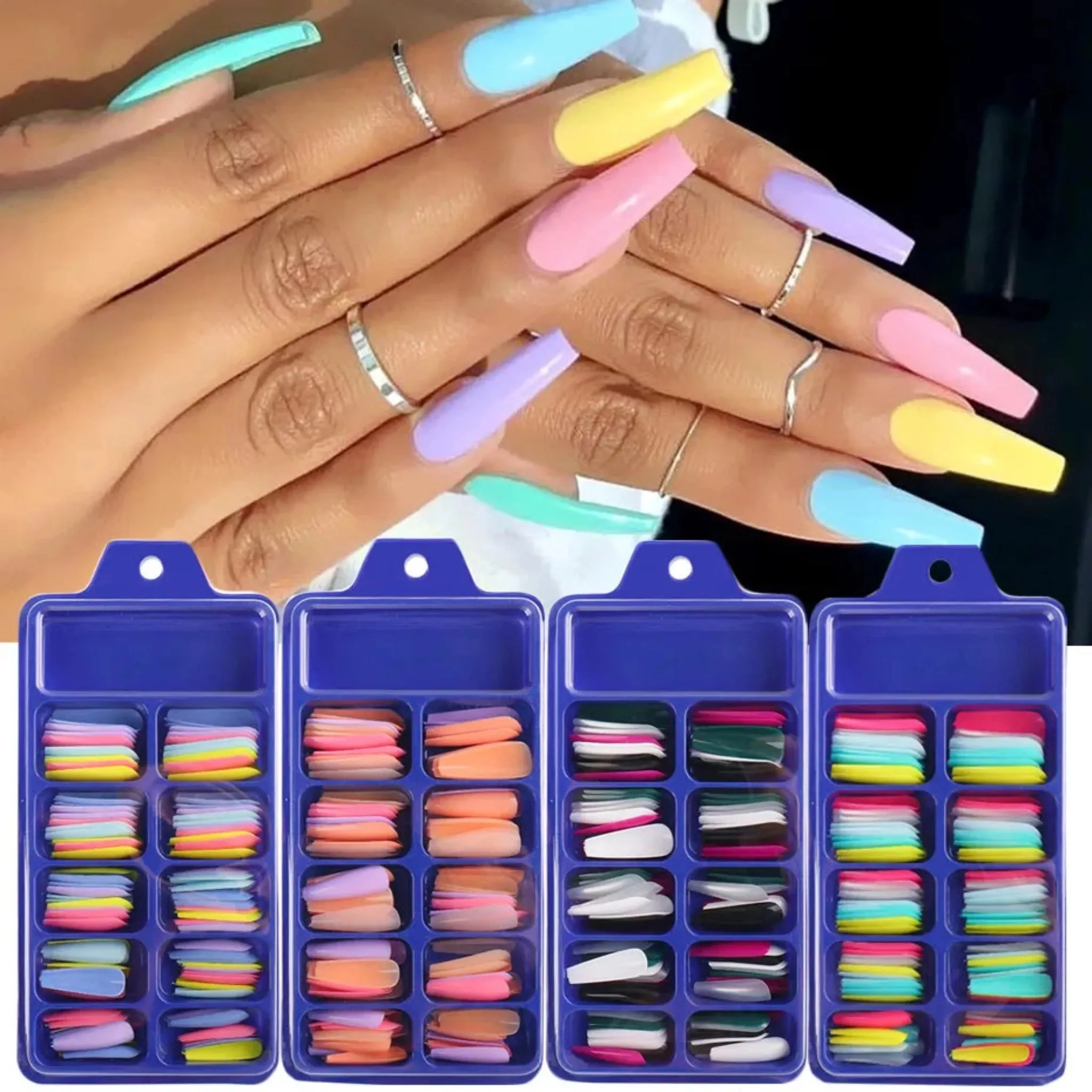 100pcs Acrylic Extension Nail Tips