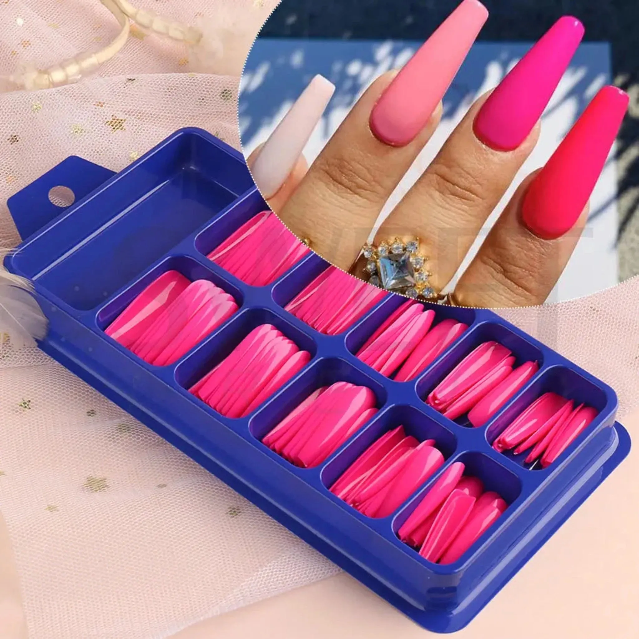 100pcs Acrylic Extension Nail Tips