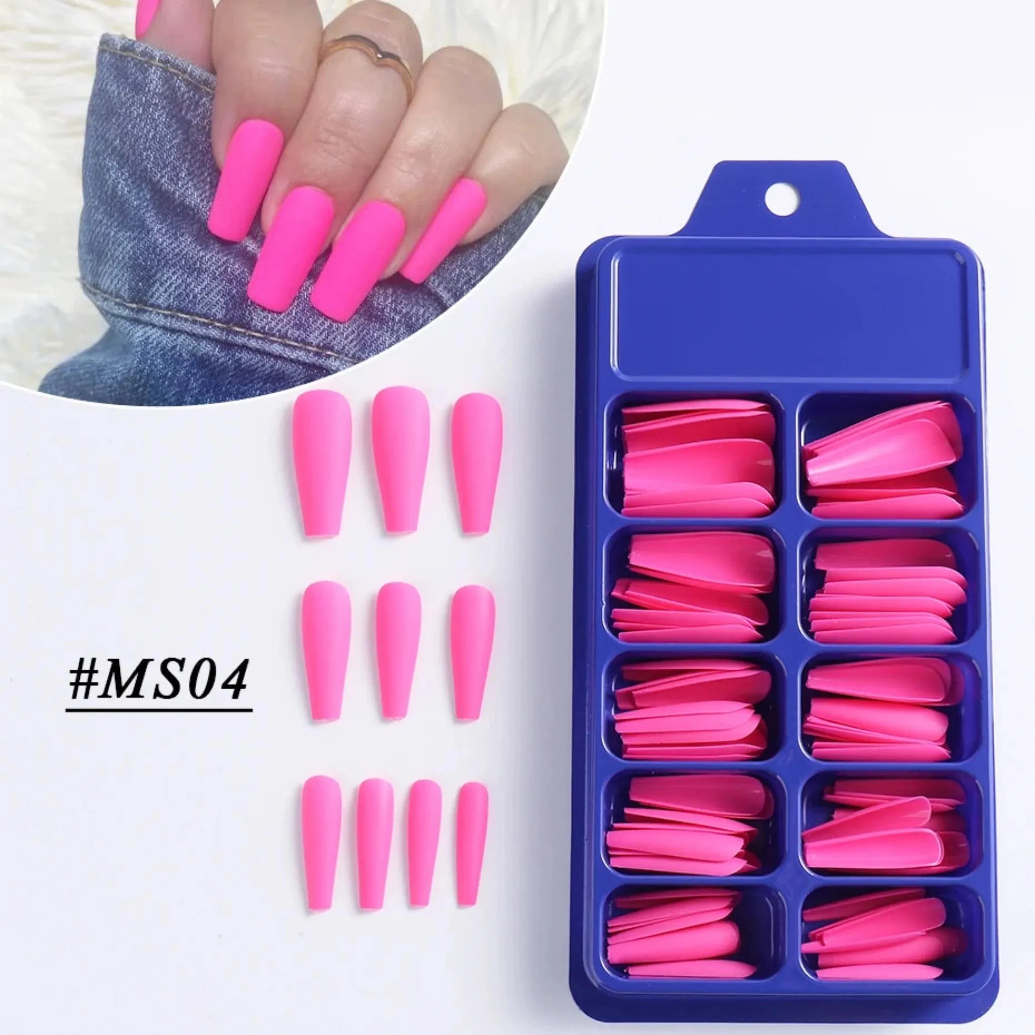100pcs Acrylic Extension Nail Tips