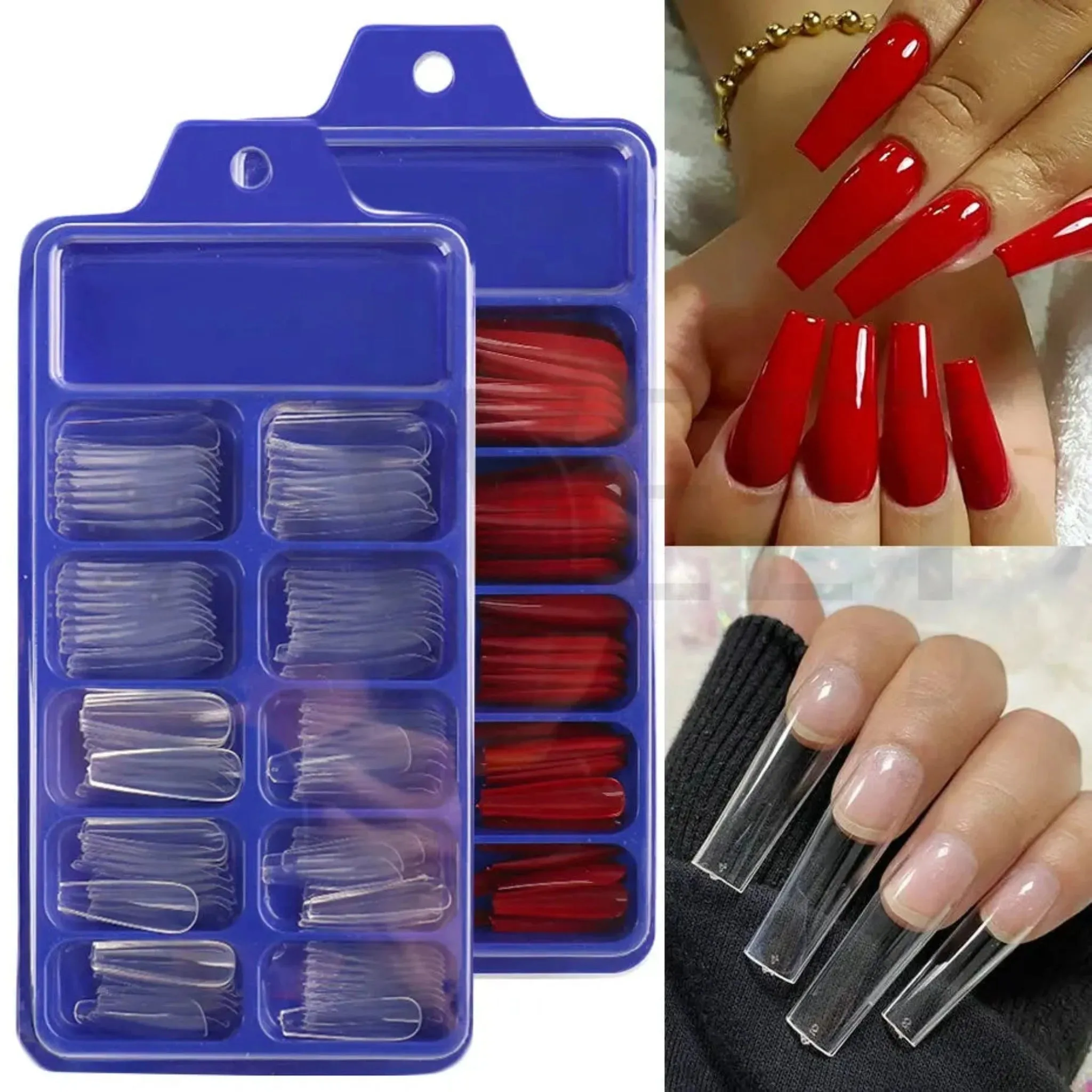 100pcs Acrylic Extension Nail Tips