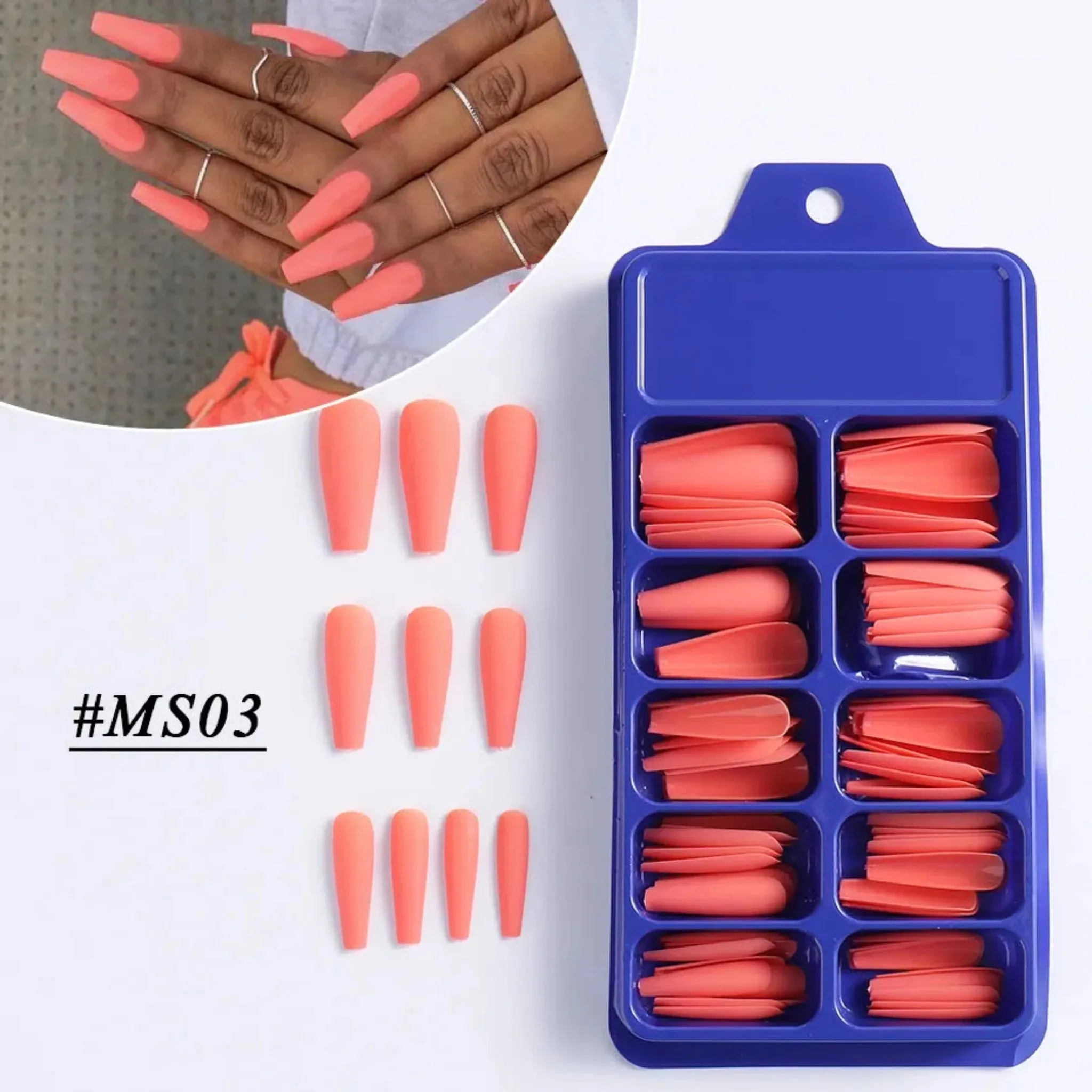 100pcs Acrylic Extension Nail Tips