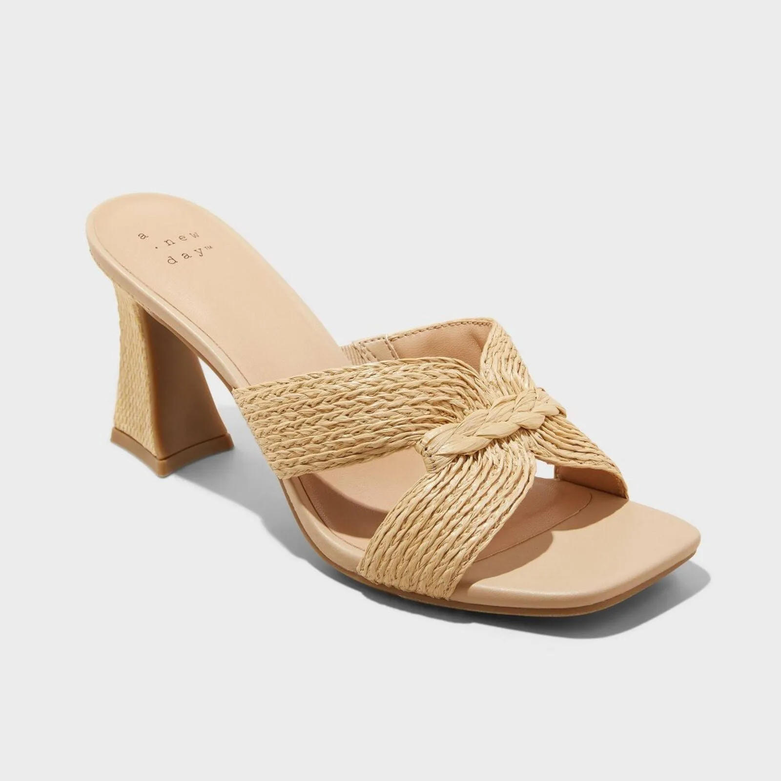 A New Day Women's Tia Mule Heels 89530591 Beige Brown 8.5M