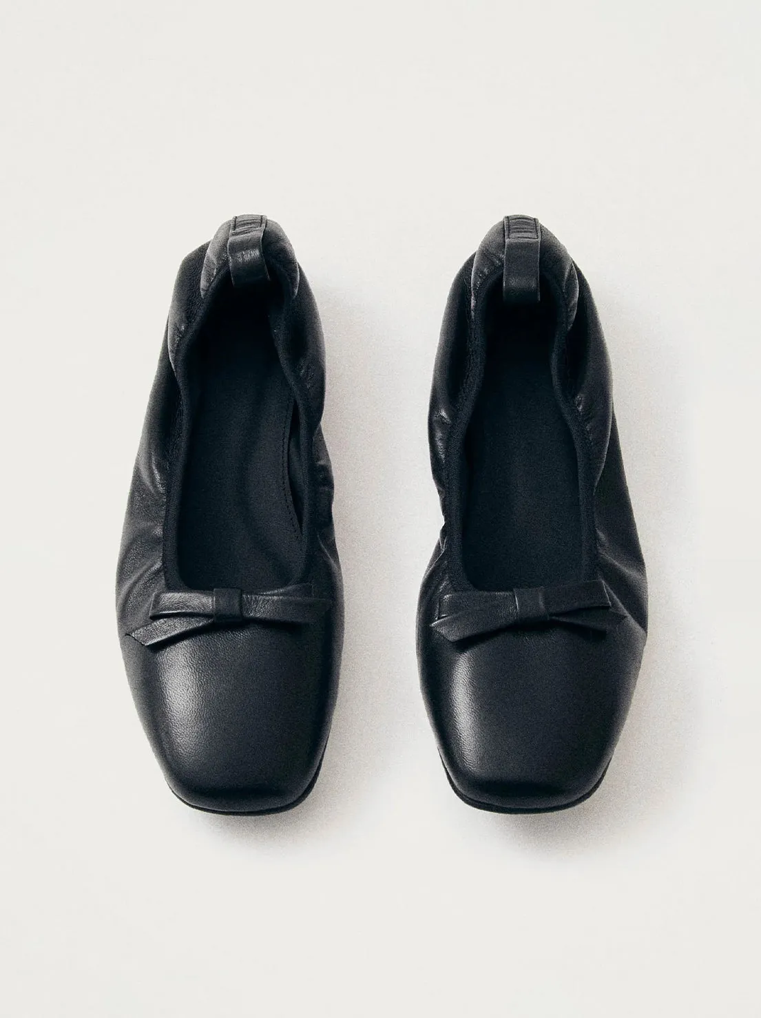 Alohas - Freya Ballet Flat - Black Leather