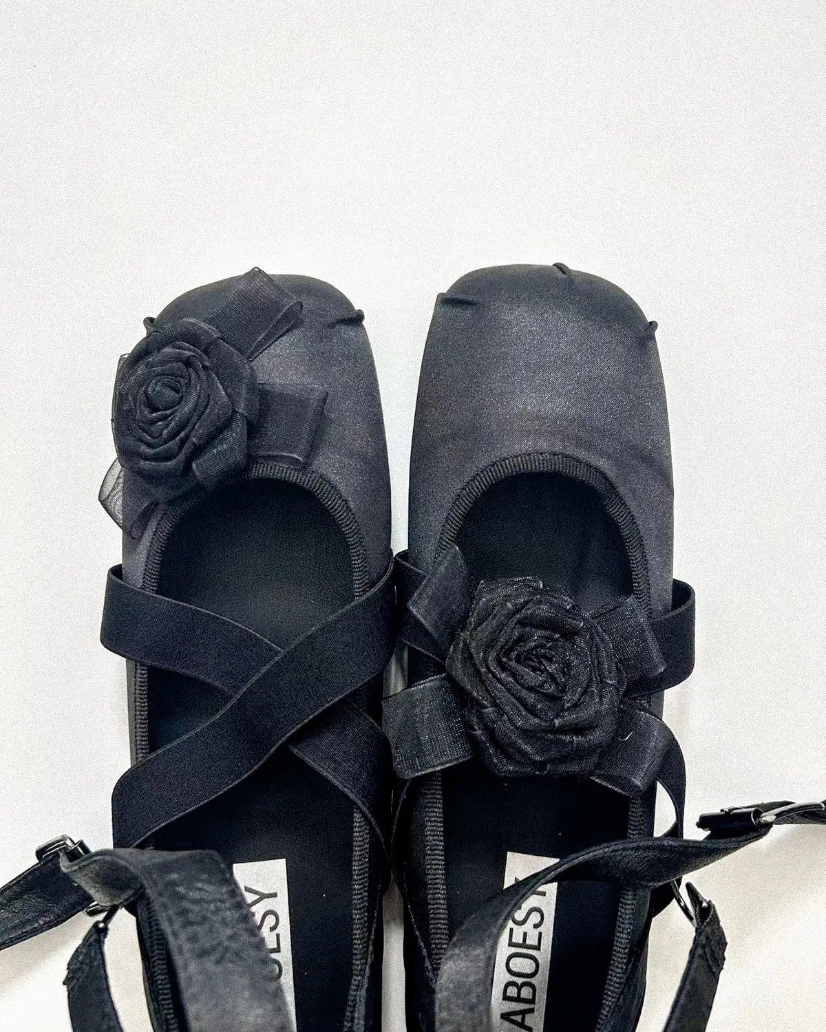 Asymmetrical Flower Ballet Flats