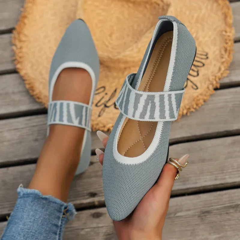 Ballet Grace™ | Women's Casual Ballerina Flats | Soft Fabric, Slip-On Design & Cushioned Insole