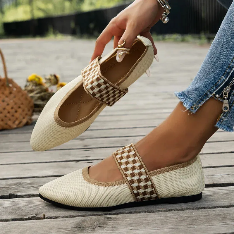 Ballet Grace™ | Women's Casual Ballerina Flats | Soft Fabric, Slip-On Design & Cushioned Insole