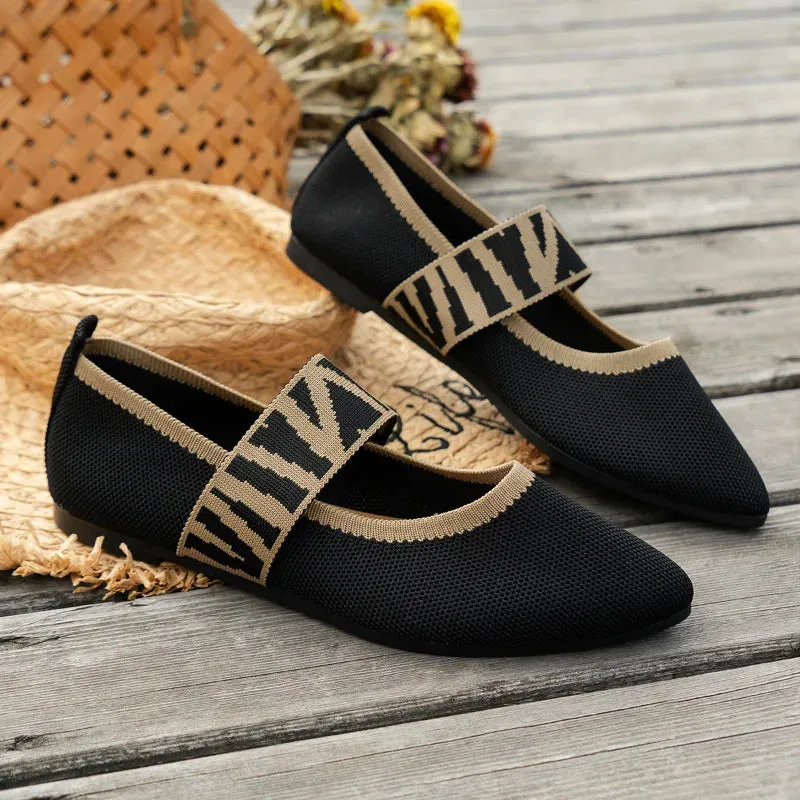 Ballet Grace™ | Women's Casual Ballerina Flats | Soft Fabric, Slip-On Design & Cushioned Insole