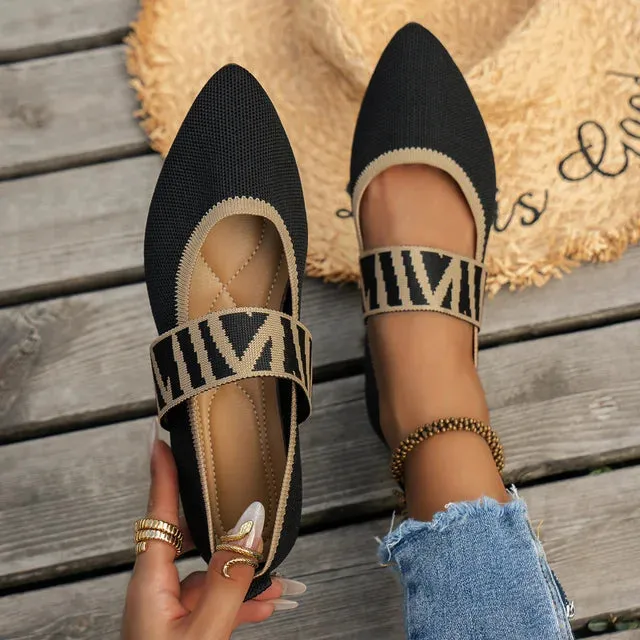 Ballet Grace™ | Women's Casual Ballerina Flats | Soft Fabric, Slip-On Design & Cushioned Insole