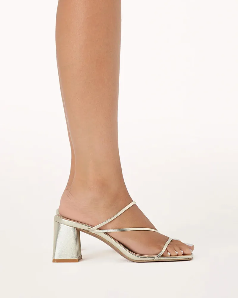 Billini Yazmin Gold Metallic Mules