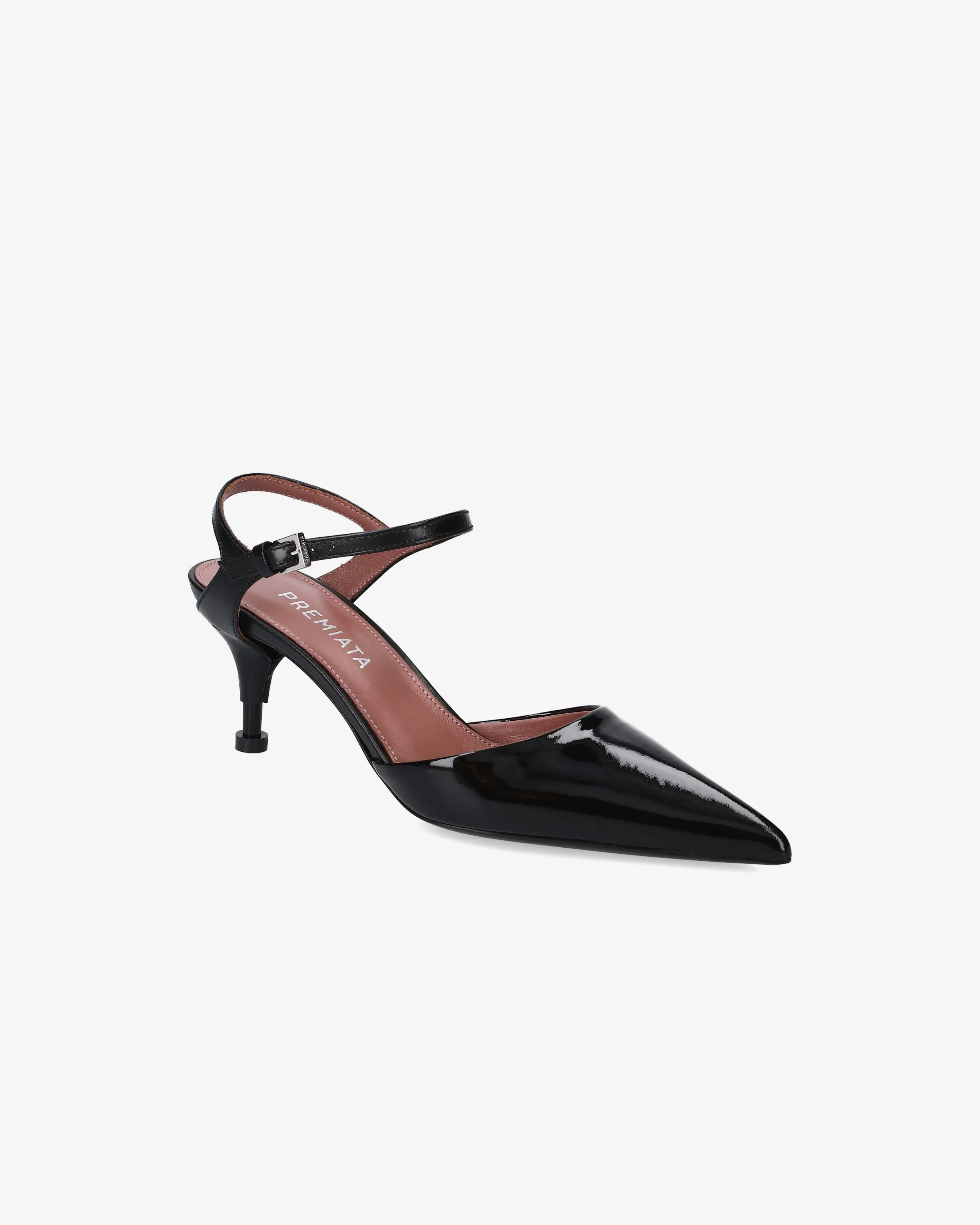 Black Patent Leather and Black Calf Mules