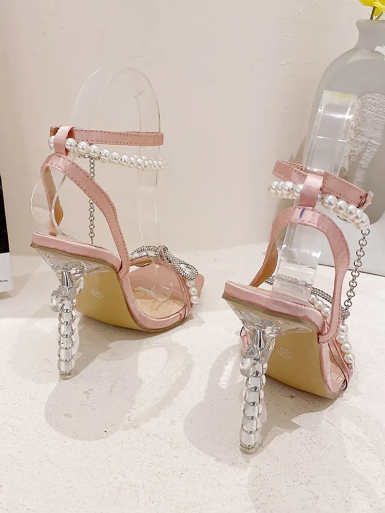 Bow Pearl Heels