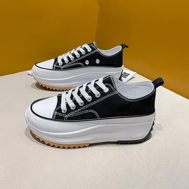 Canvas Platform Sneakers