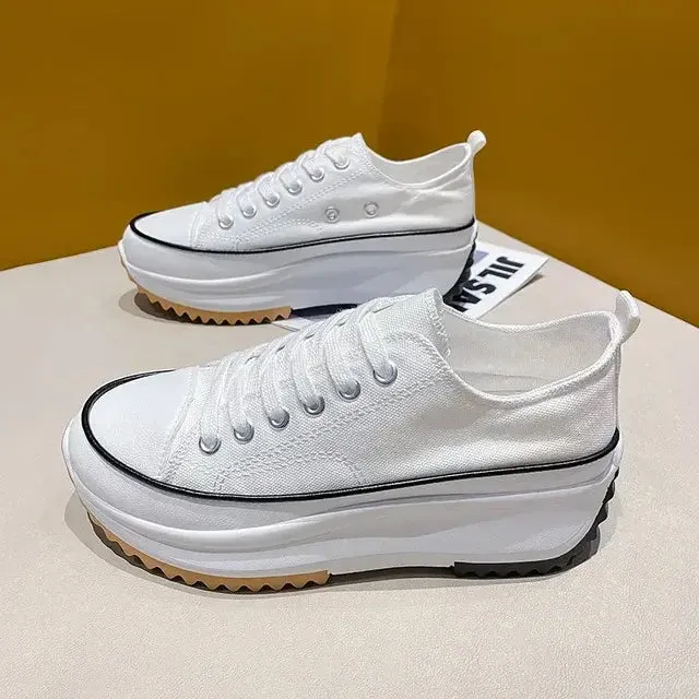 Canvas Platform Sneakers