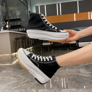 Canvas Platform Sneakers