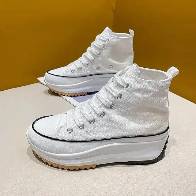 Canvas Platform Sneakers