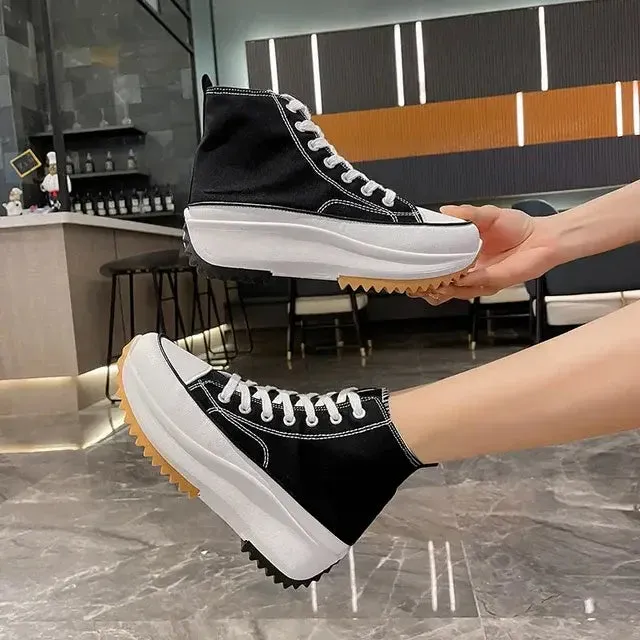 Canvas Platform Sneakers