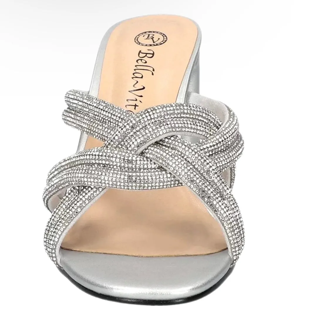 CARMEN Women's Crisscross Straps Heeled Sandals