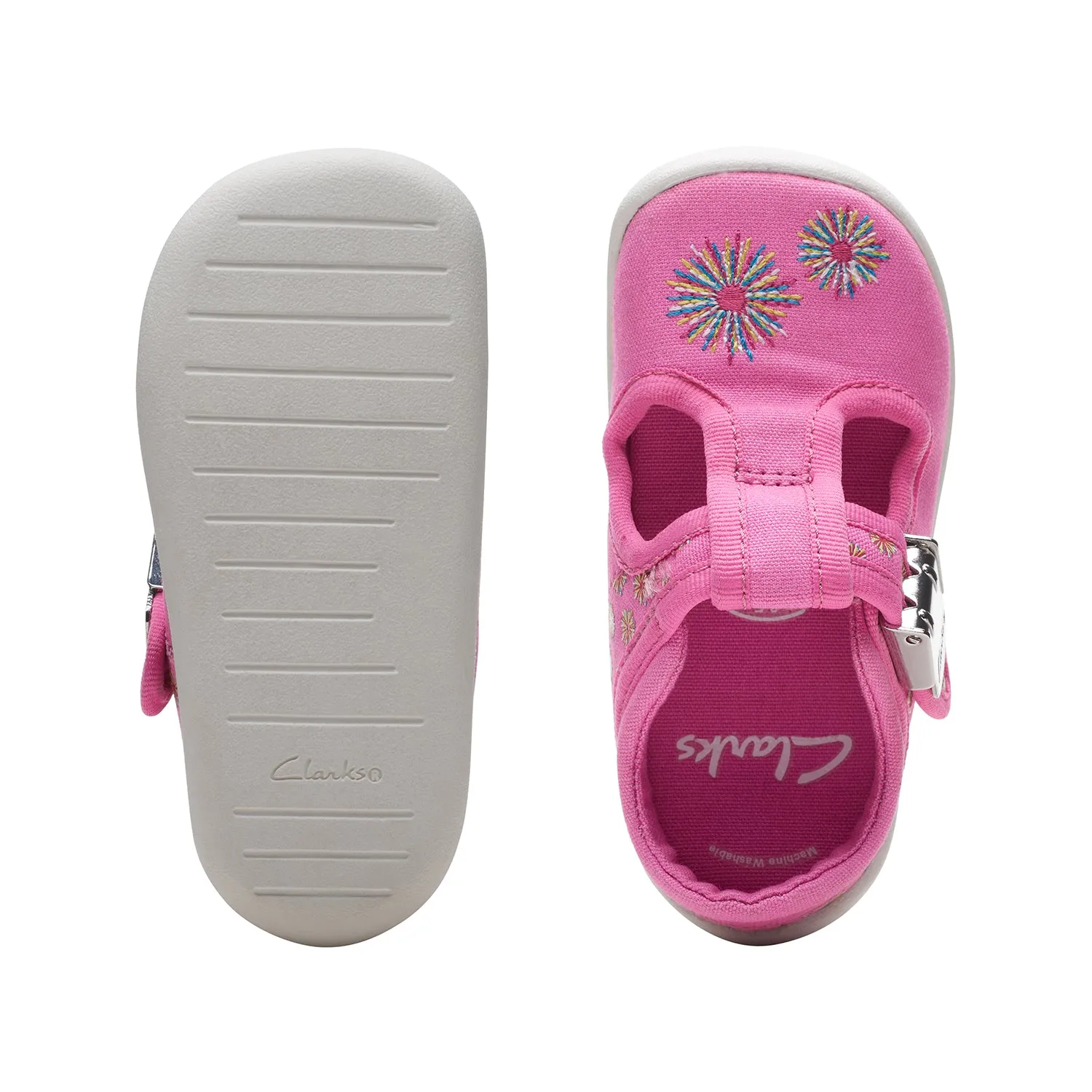 CLARKS GIRLS ROAMER SUN TODDLER. (WIDE FIT)