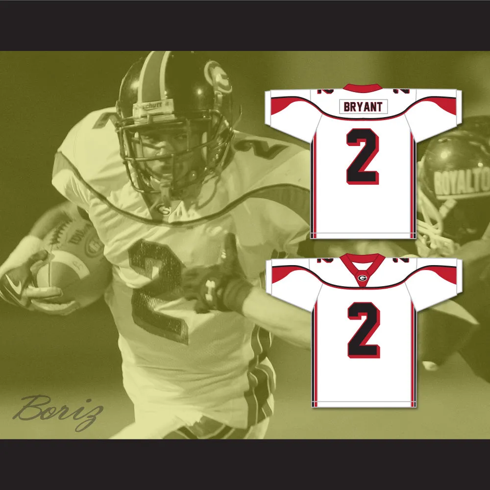 Coby Bryant 2 Glenville High School Tarblooders White Football Jersey 2