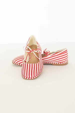 [COCONUTS BY MATISSE] GERRY RED STRIPE MARY JANES