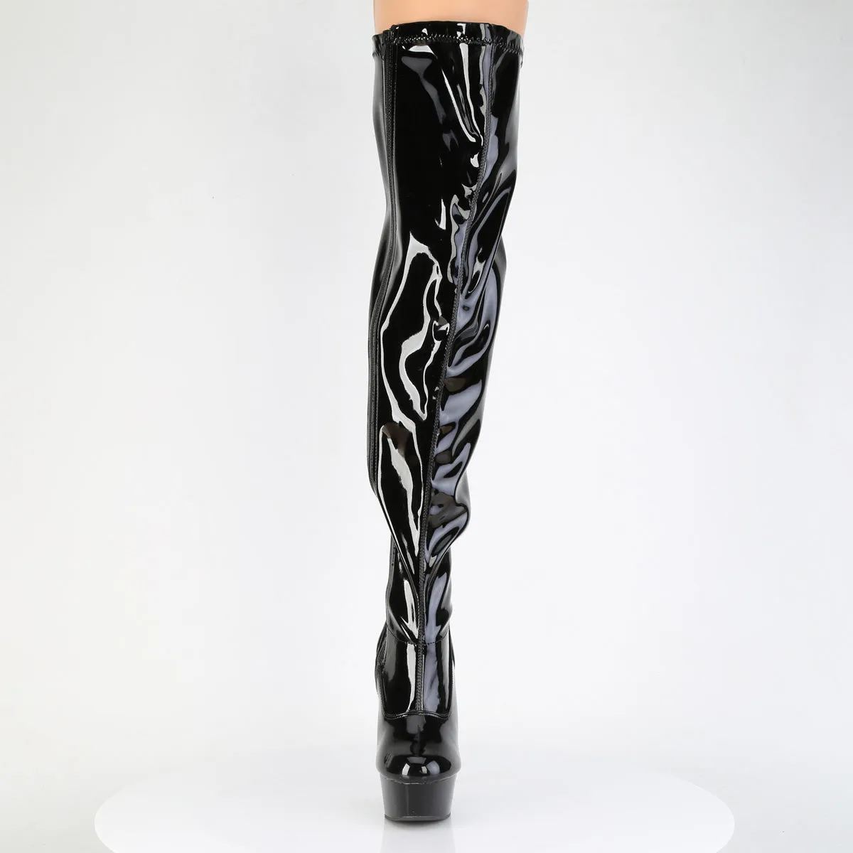 DELIGHT-3000WCF  Black Stretch Patent/Black