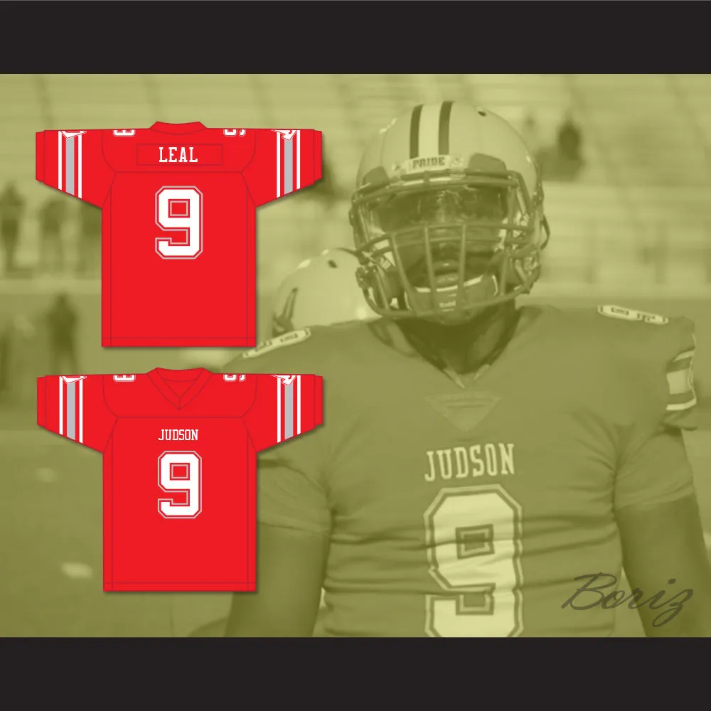 DeMarvin Leal 9 Judson High School Rockets Red Football Jersey 2