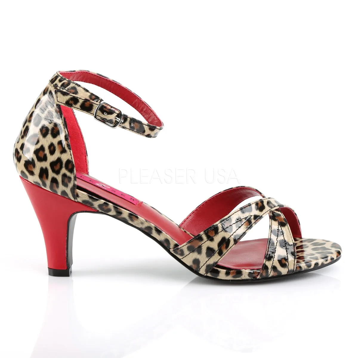 DIVINE-435  Cheetah Print Faux Leather