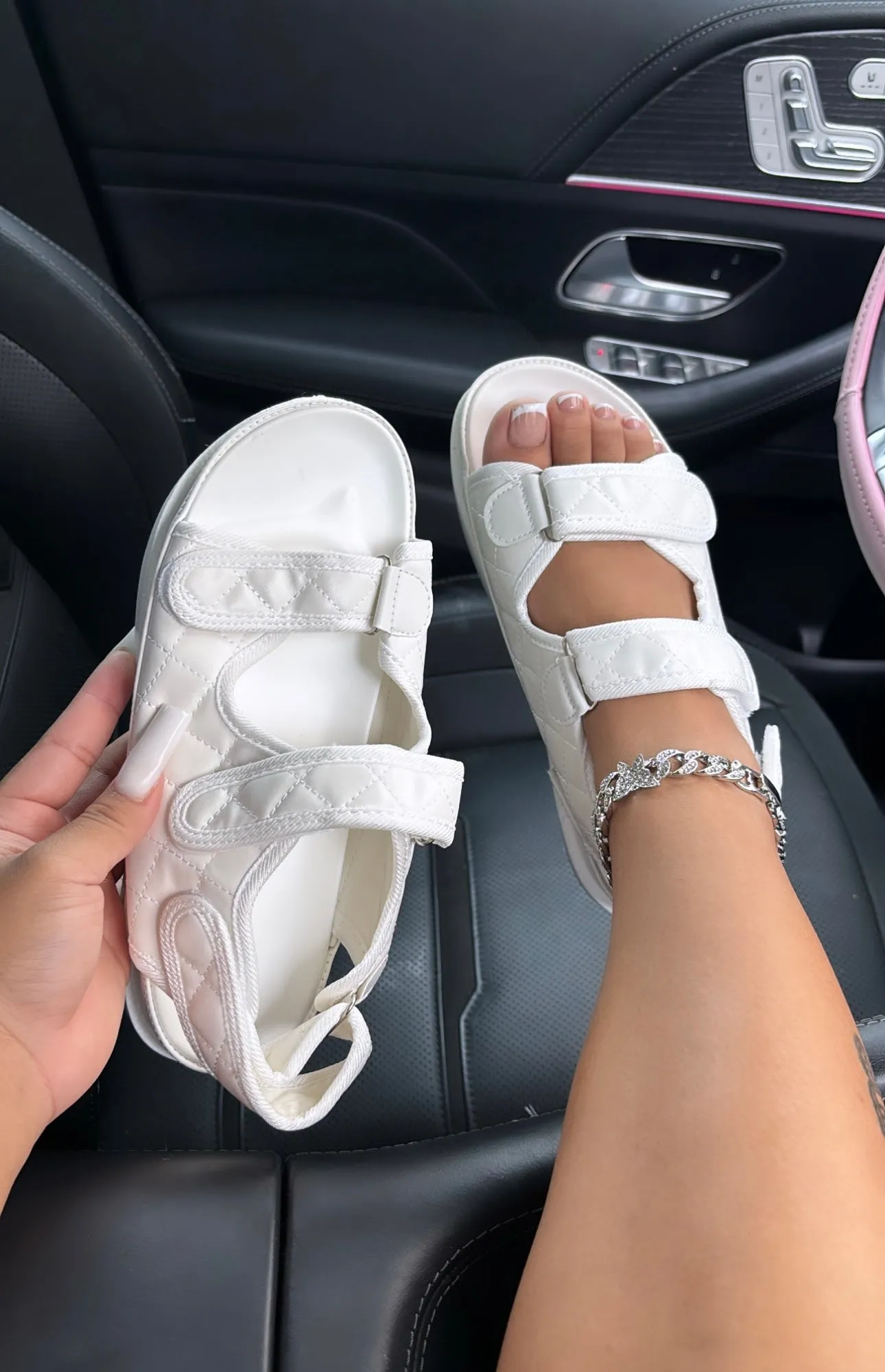 double strapped sandals