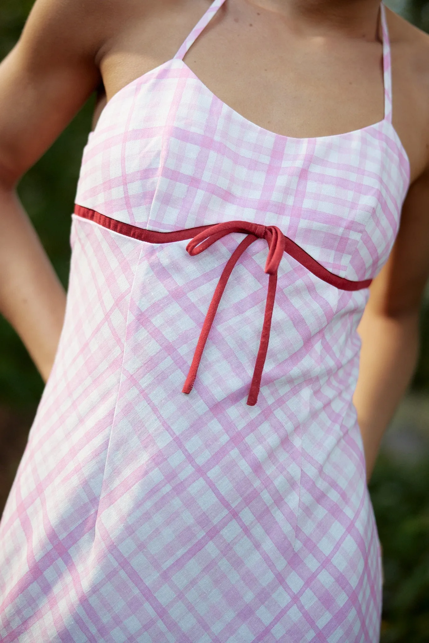 ELOUISE DRESS IN BABY CHECK