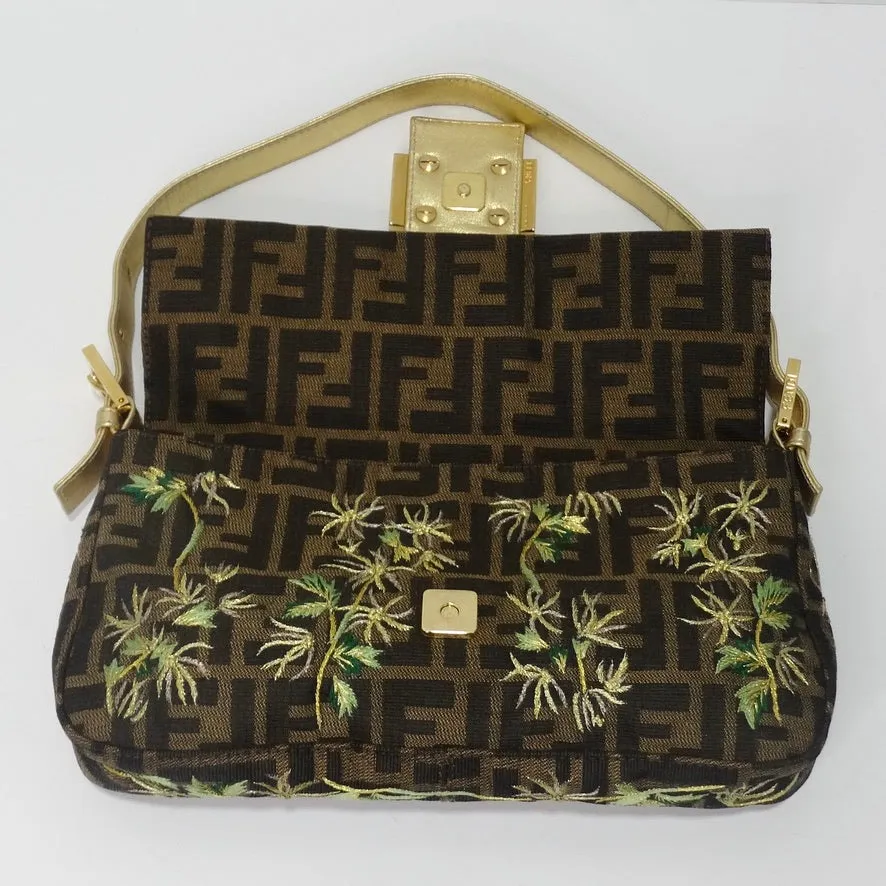 Fendi Zucca Palm Tree Baguette