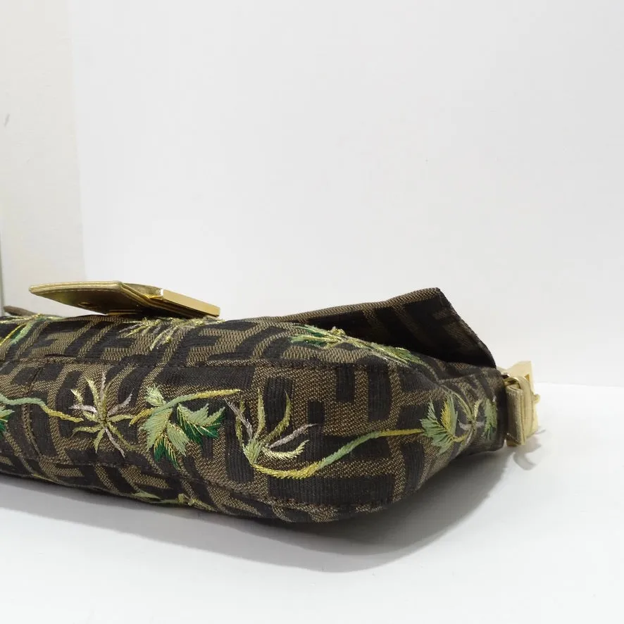 Fendi Zucca Palm Tree Baguette