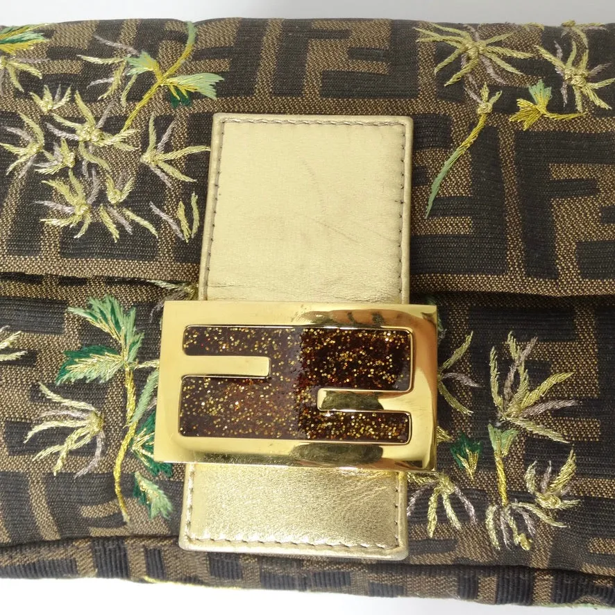 Fendi Zucca Palm Tree Baguette