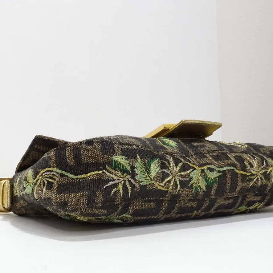 Fendi Zucca Palm Tree Baguette