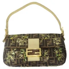 Fendi Zucca Palm Tree Baguette