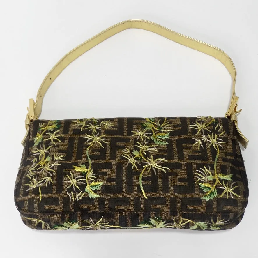 Fendi Zucca Palm Tree Baguette