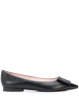 Gommettine leather ballet flats