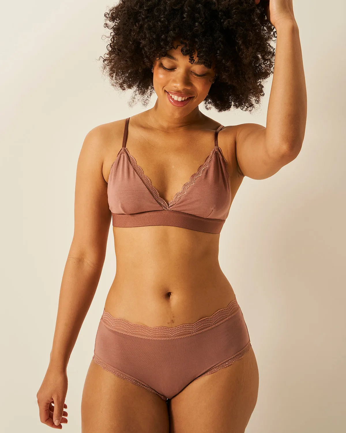 High Rise Knicker - Mocha