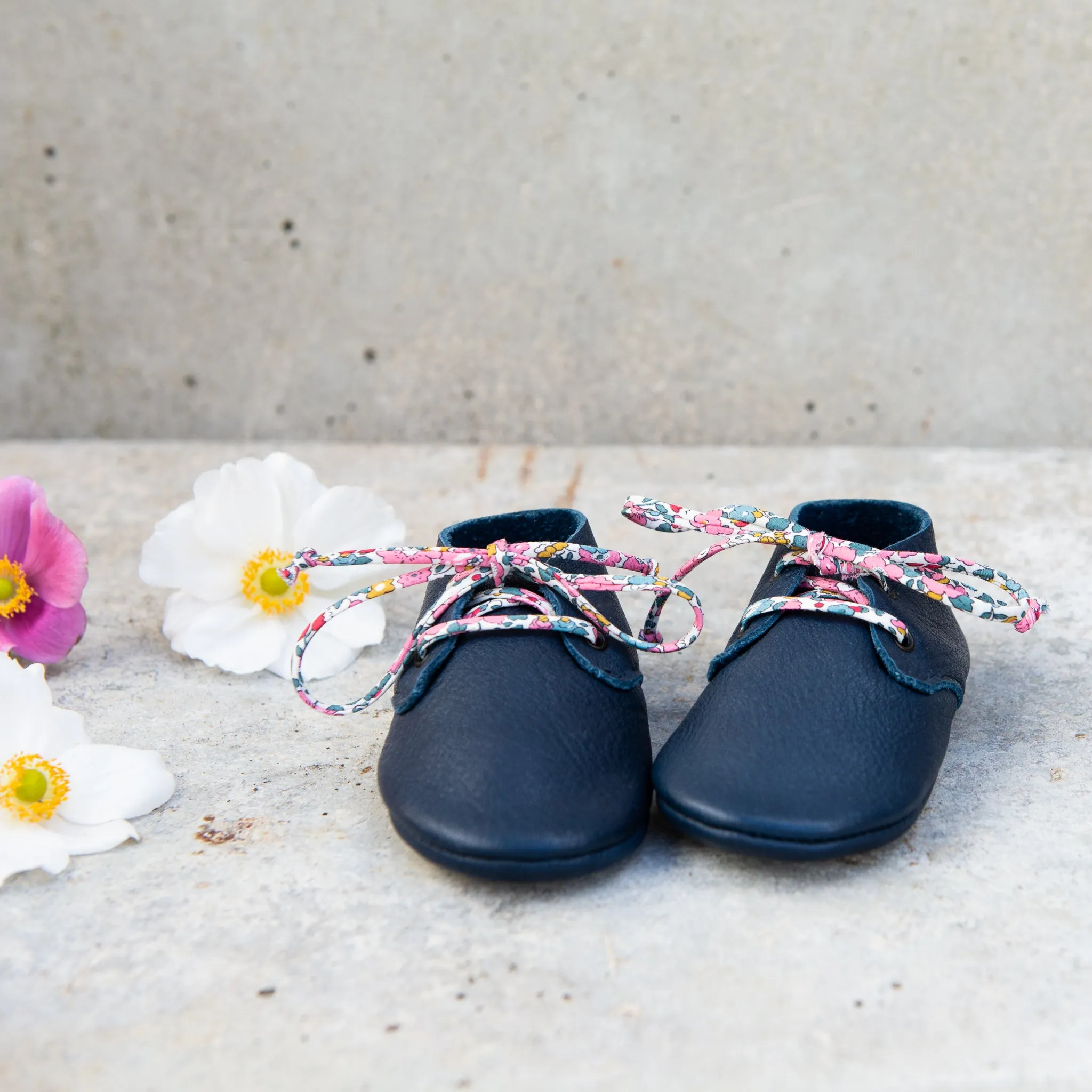 INK TRAVELLERS WITH LIBERTY PRINT LACES