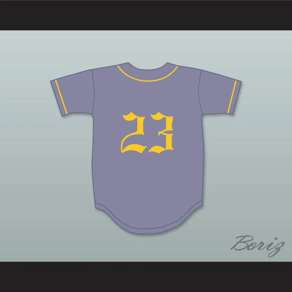 Kris Bryant 23 Bonanza High School Bengals Gray Baseball Jersey 1