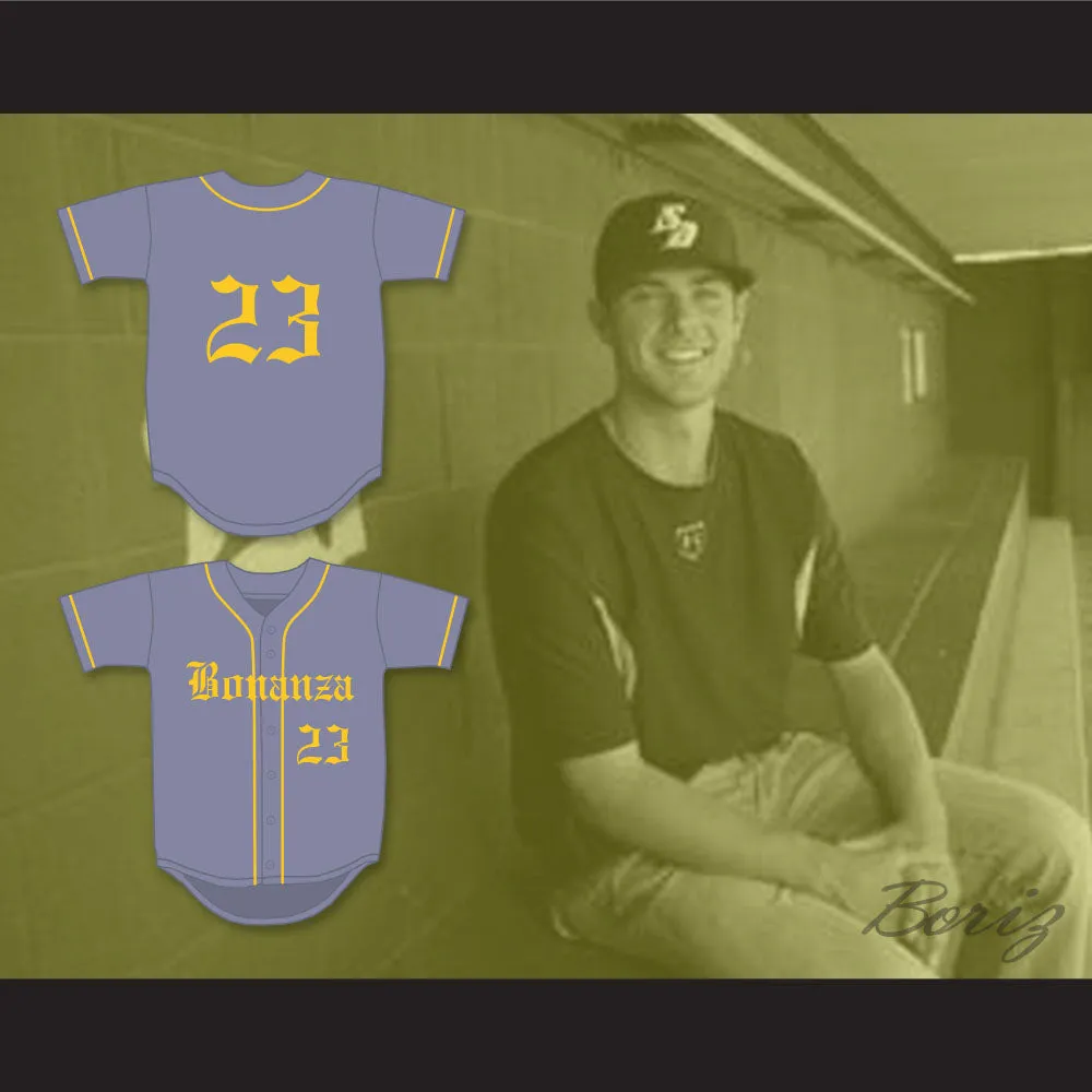 Kris Bryant 23 Bonanza High School Bengals Gray Baseball Jersey 1