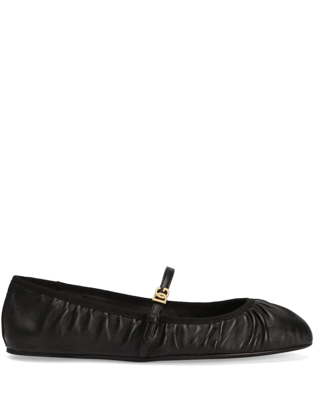 Leather ballet flats