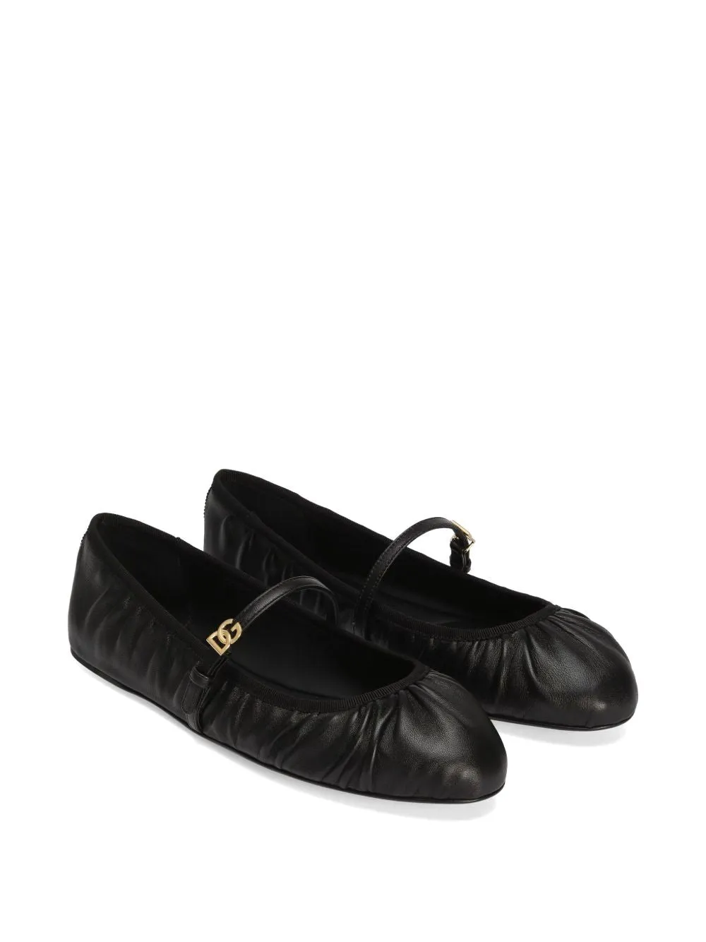 Leather ballet flats
