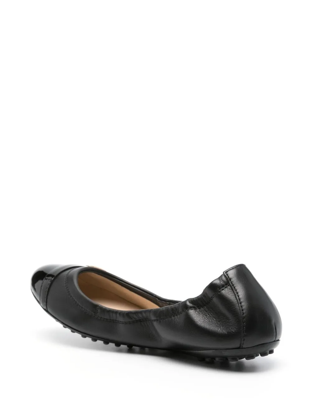 Leather ballet flats