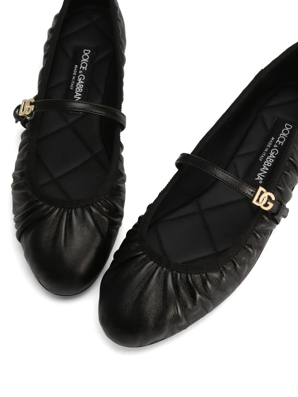 Leather ballet flats