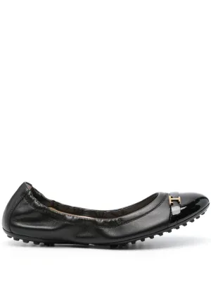 Leather ballet flats