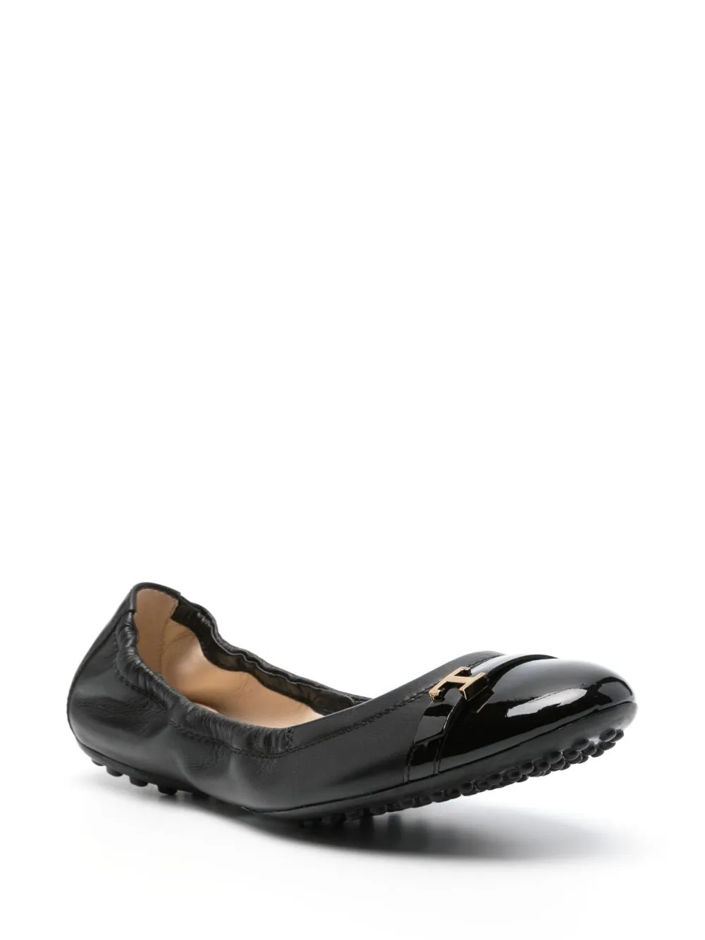 Leather ballet flats