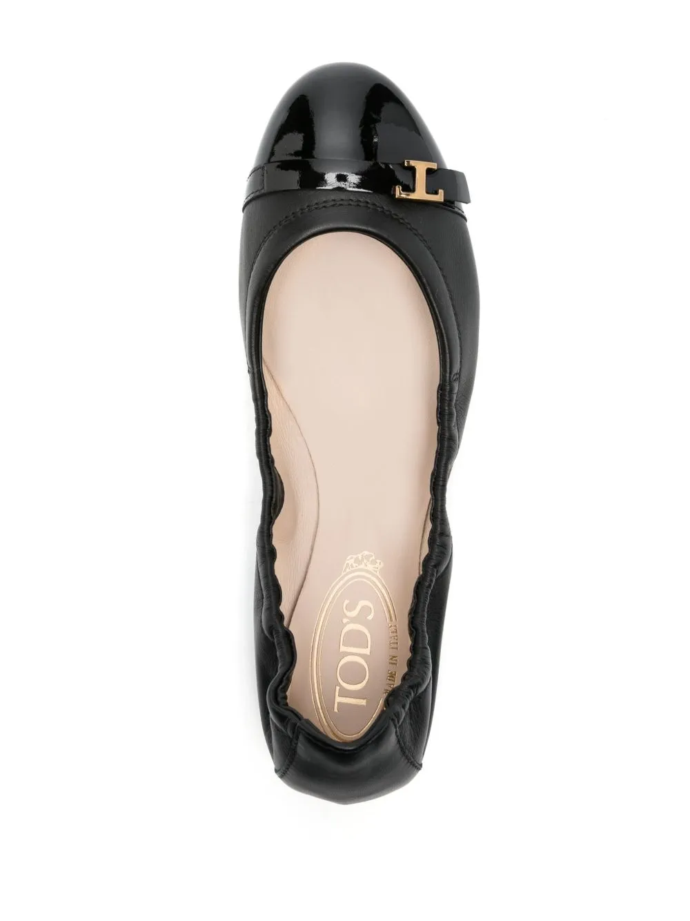 Leather ballet flats